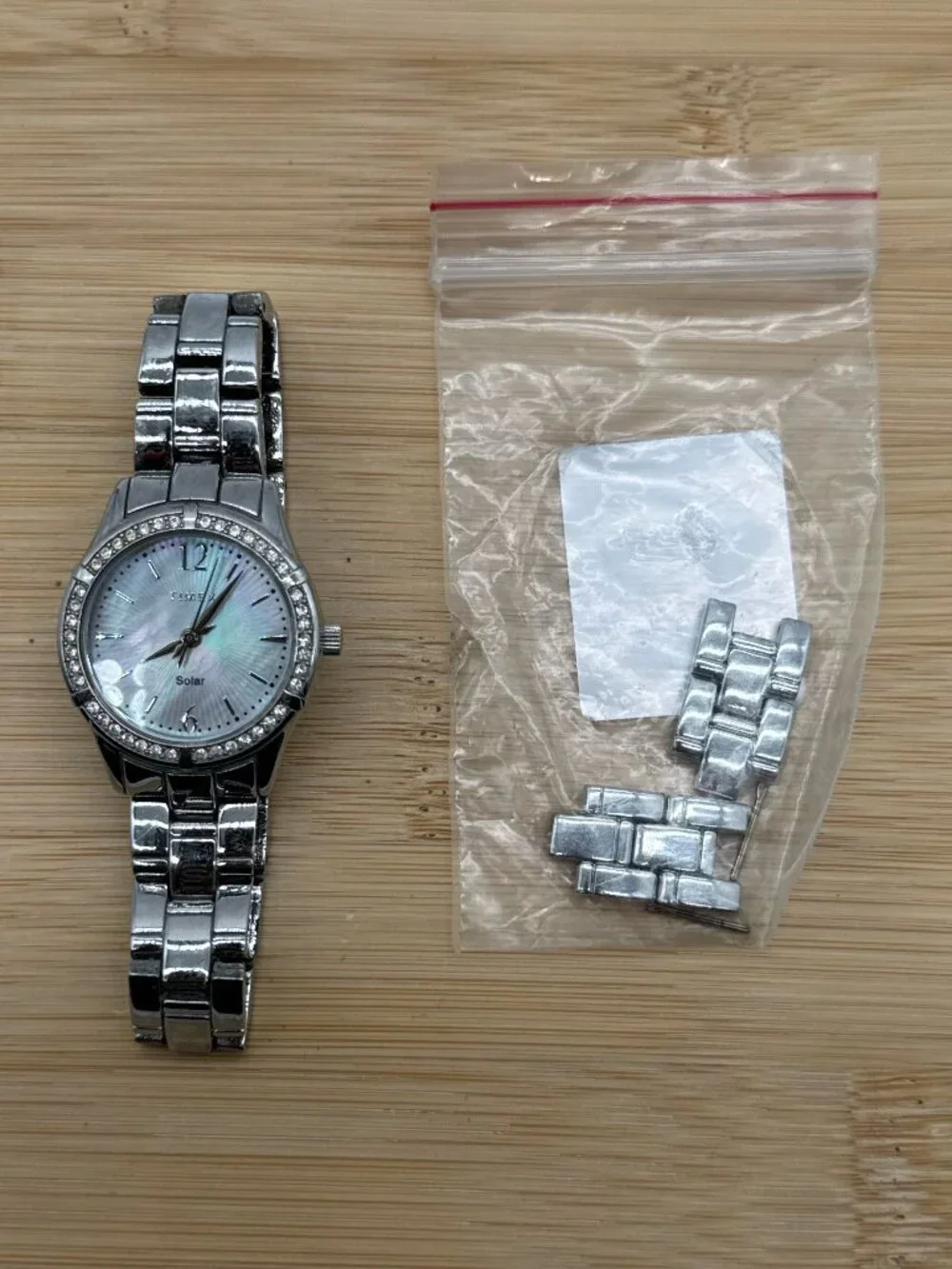 Timex Women's Solar Premium Dress Watch 28mm Silver-Tone TW2V39300JI